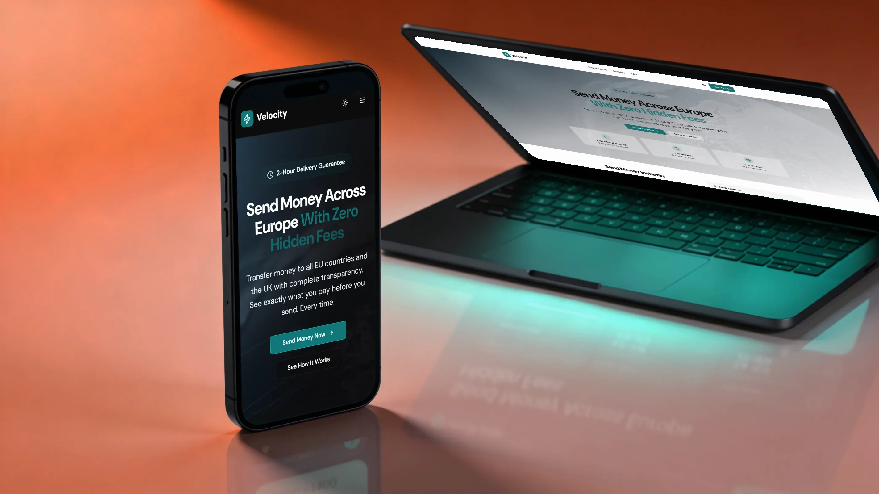 Velocity payment app interface